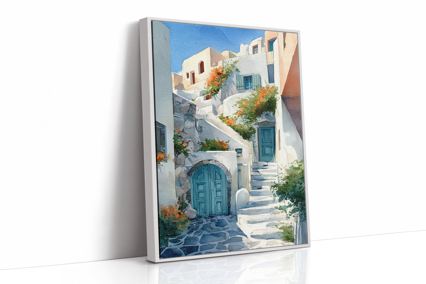 AL1868 - Premium Art Print - White Framed Canvas image 1