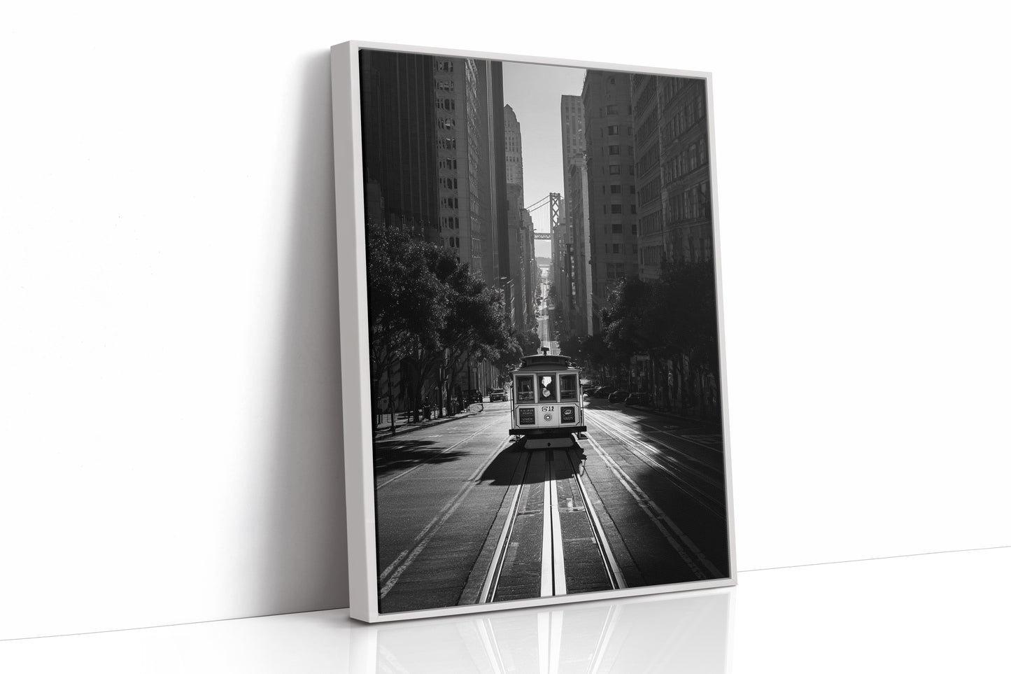 AL1861 - Premium Art Print - White Framed Canvas image 1