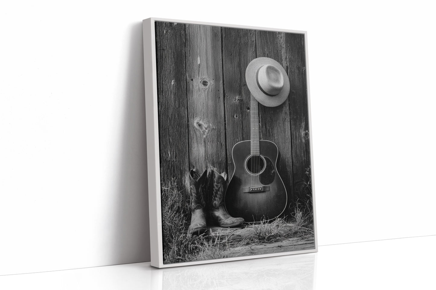 AL1863 - Premium Art Print - White Framed Canvas image 1