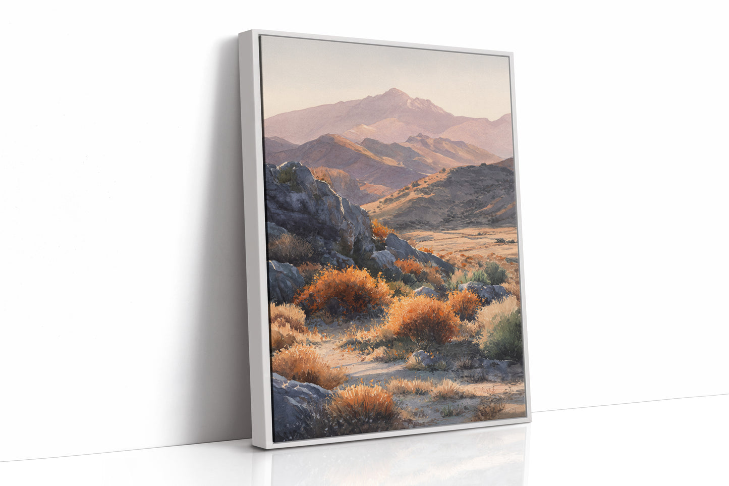 AL1866 - Premium Art Print - White Framed Canvas image 1