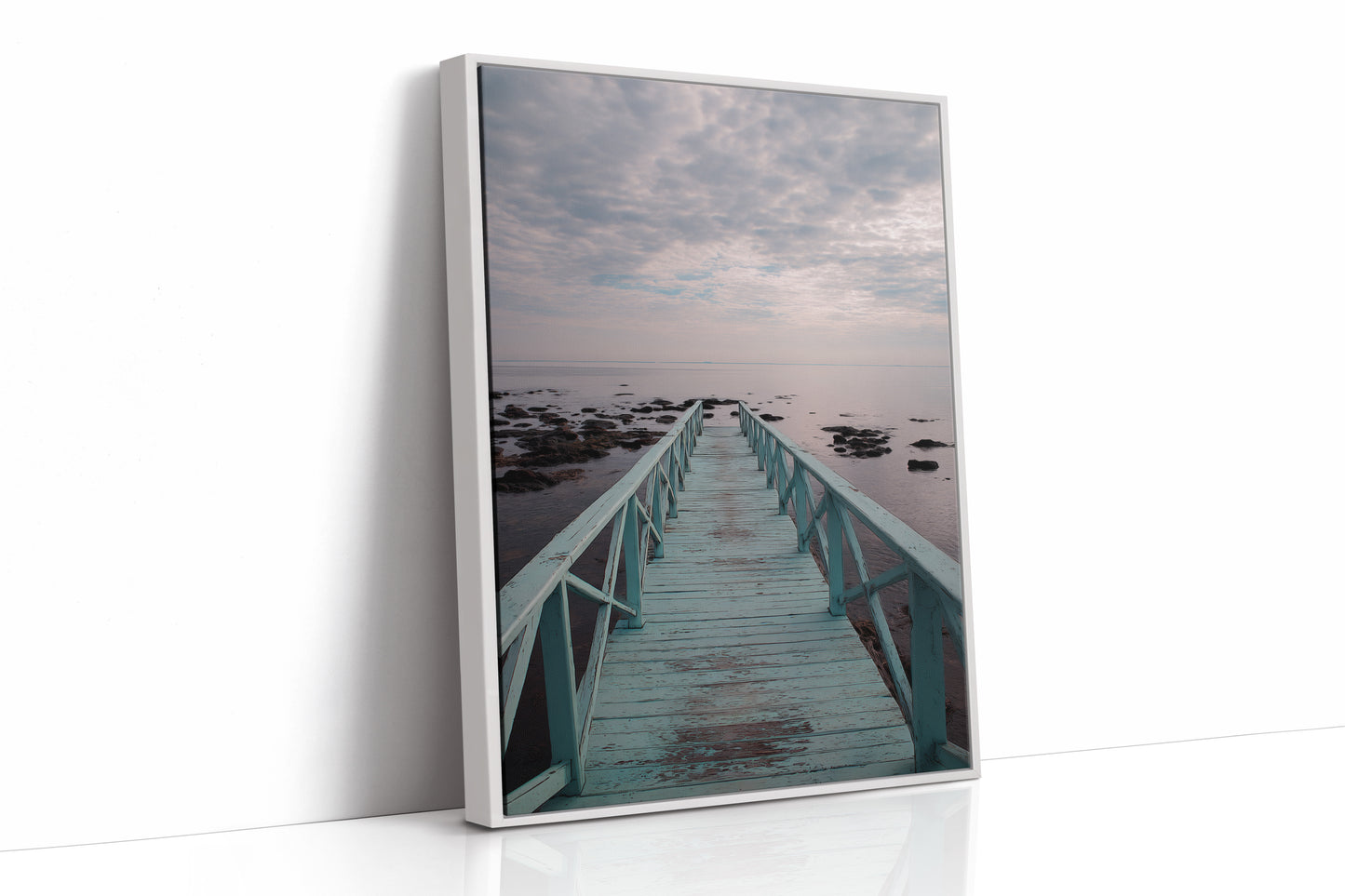AL1854 - Premium Art Print - White Framed Canvas image 1