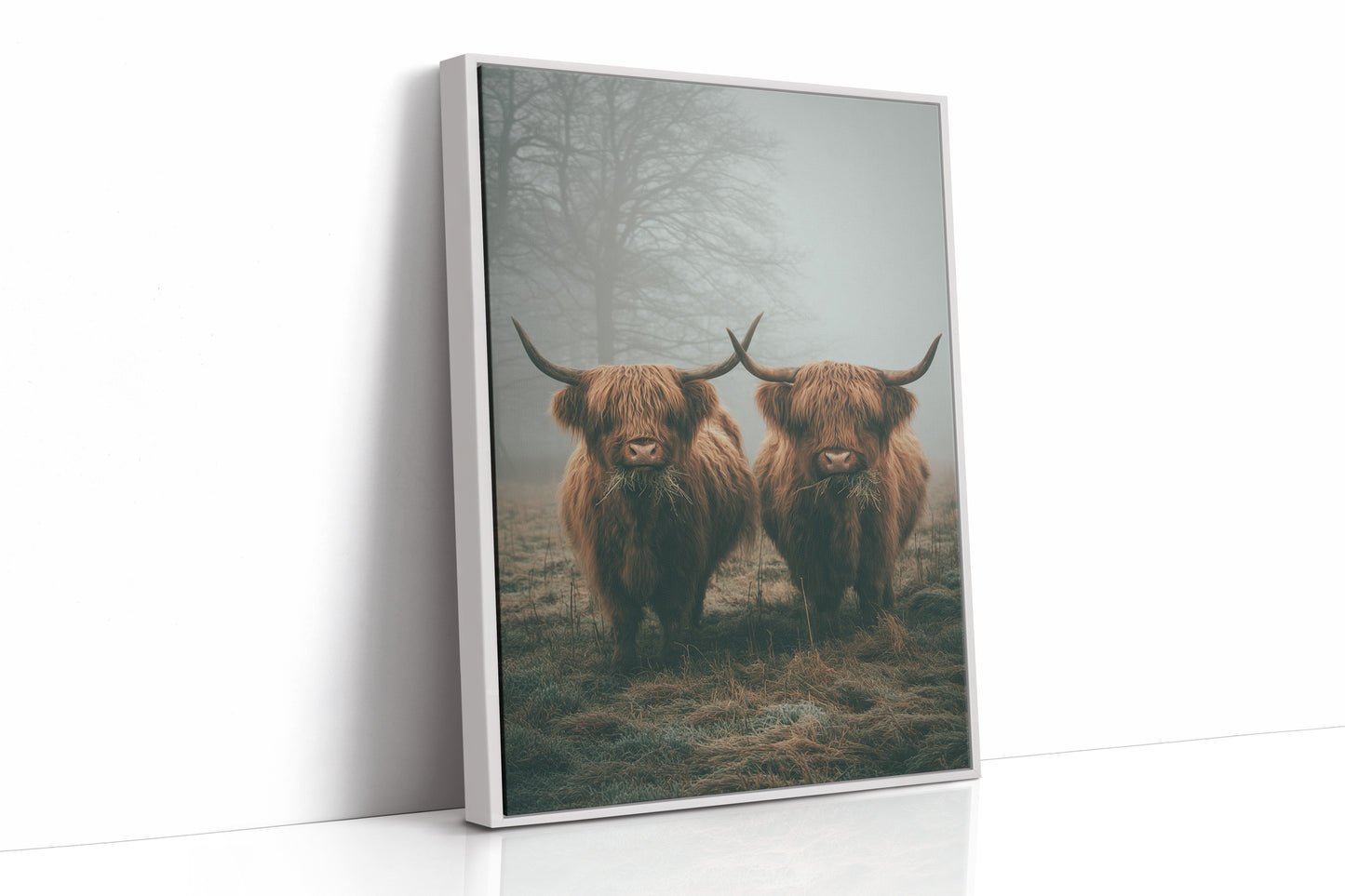 AL1837 - Premium Art Print - White Framed Canvas image 1