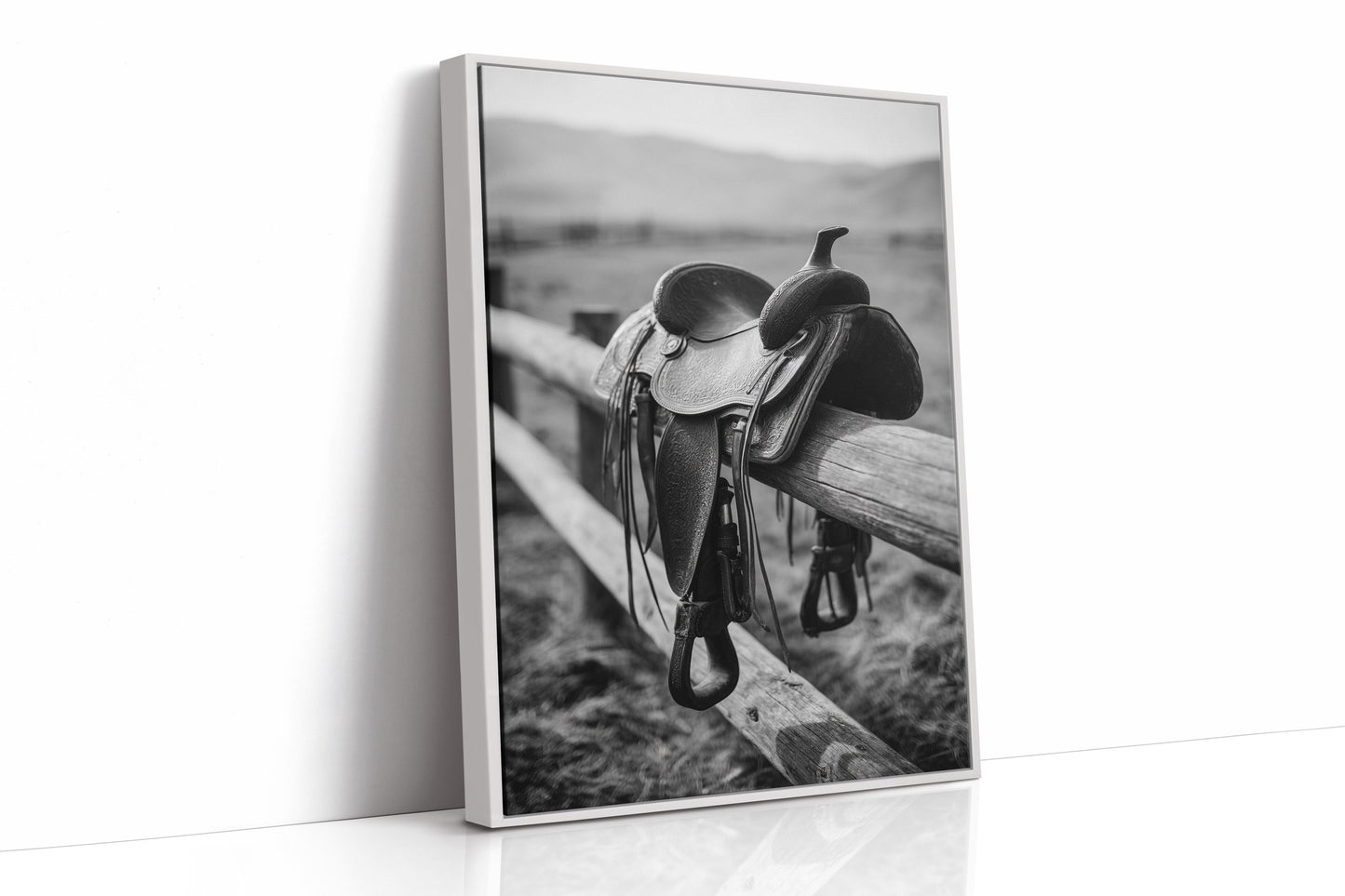 AL1827 - Premium Art Print - White Framed Canvas image 1