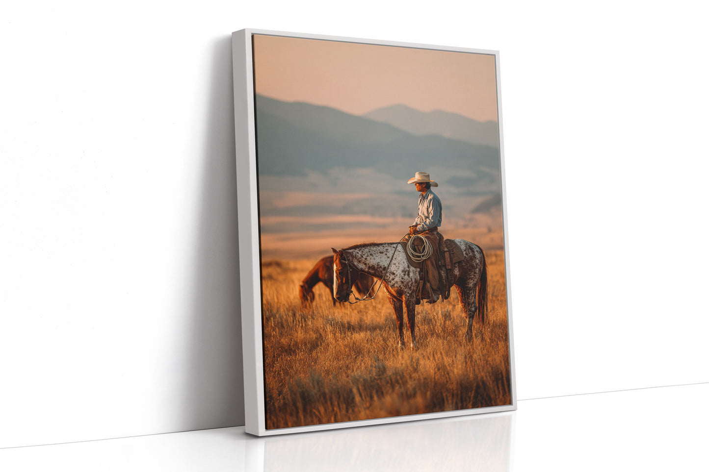 AL1834 - Premium Art Print - White Framed Canvas image 1