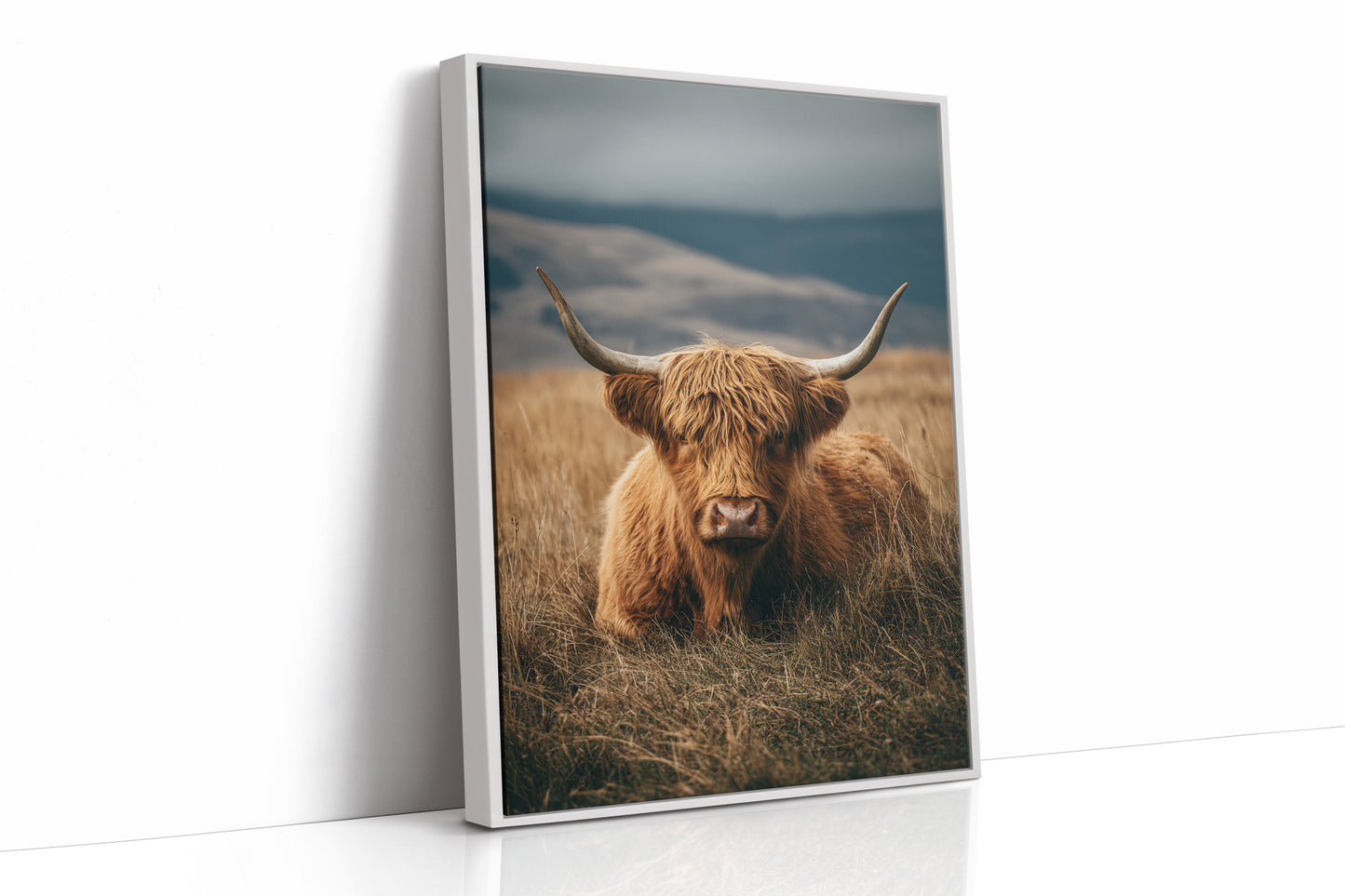 AL1835 - Premium Art Print - White Framed Canvas image 1