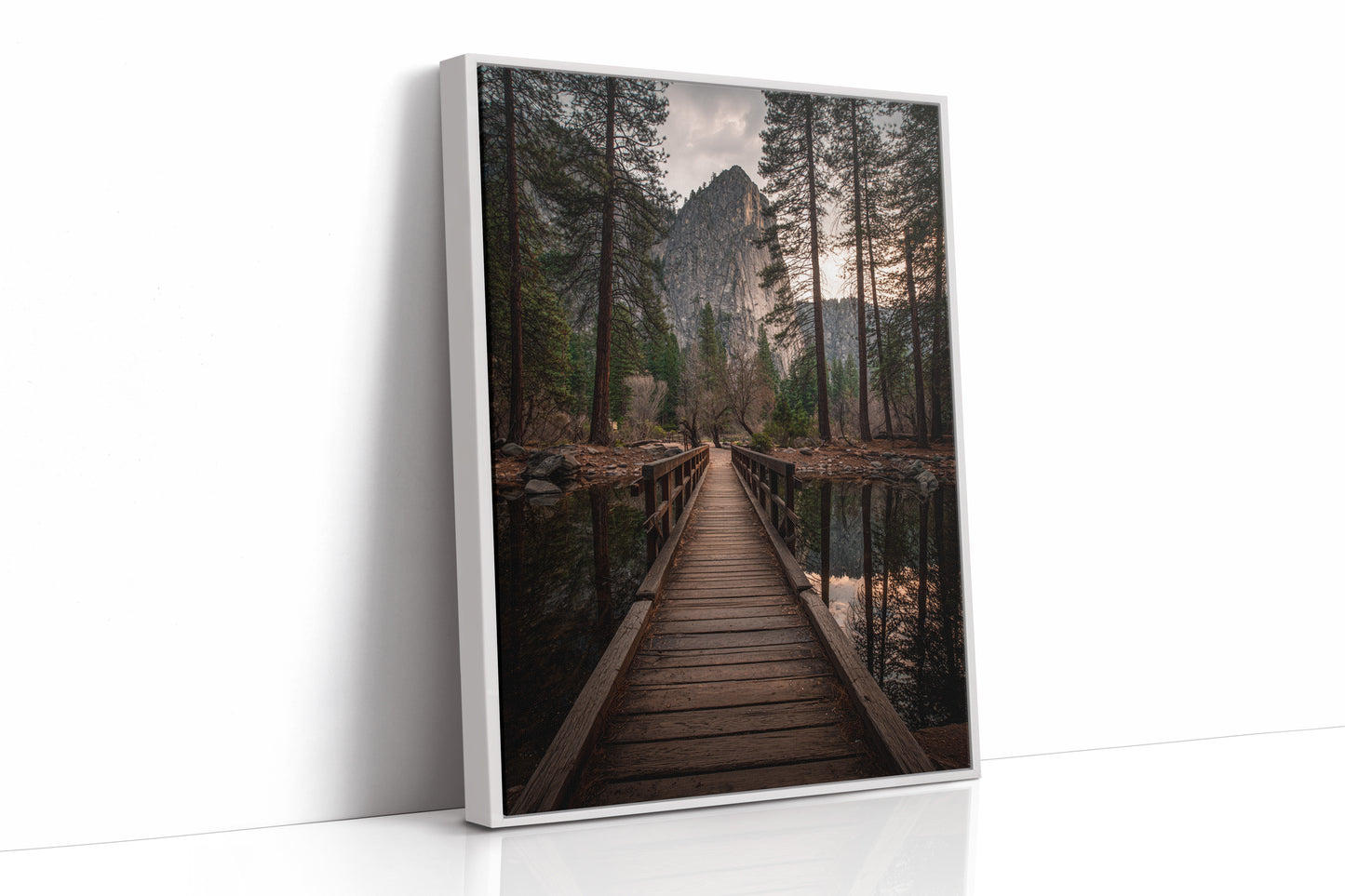 AL1807 - Premium Art Print - White Framed Canvas image 1
