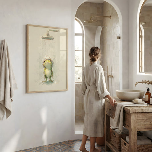 Bathroom Wall Art Ideas That Aren't "Wash, Brush, Floss"