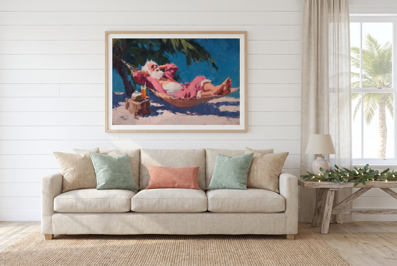 Coastal Christmas Wall Art: Holiday Decor for Homes Without Snow