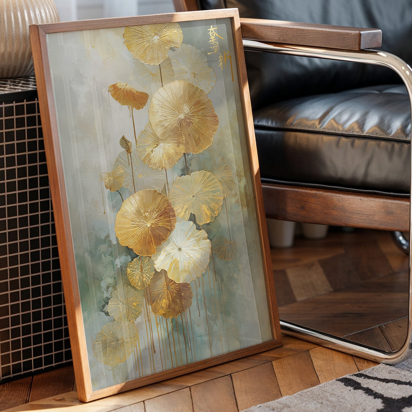 Golden Lotus Dance In Jade Mist