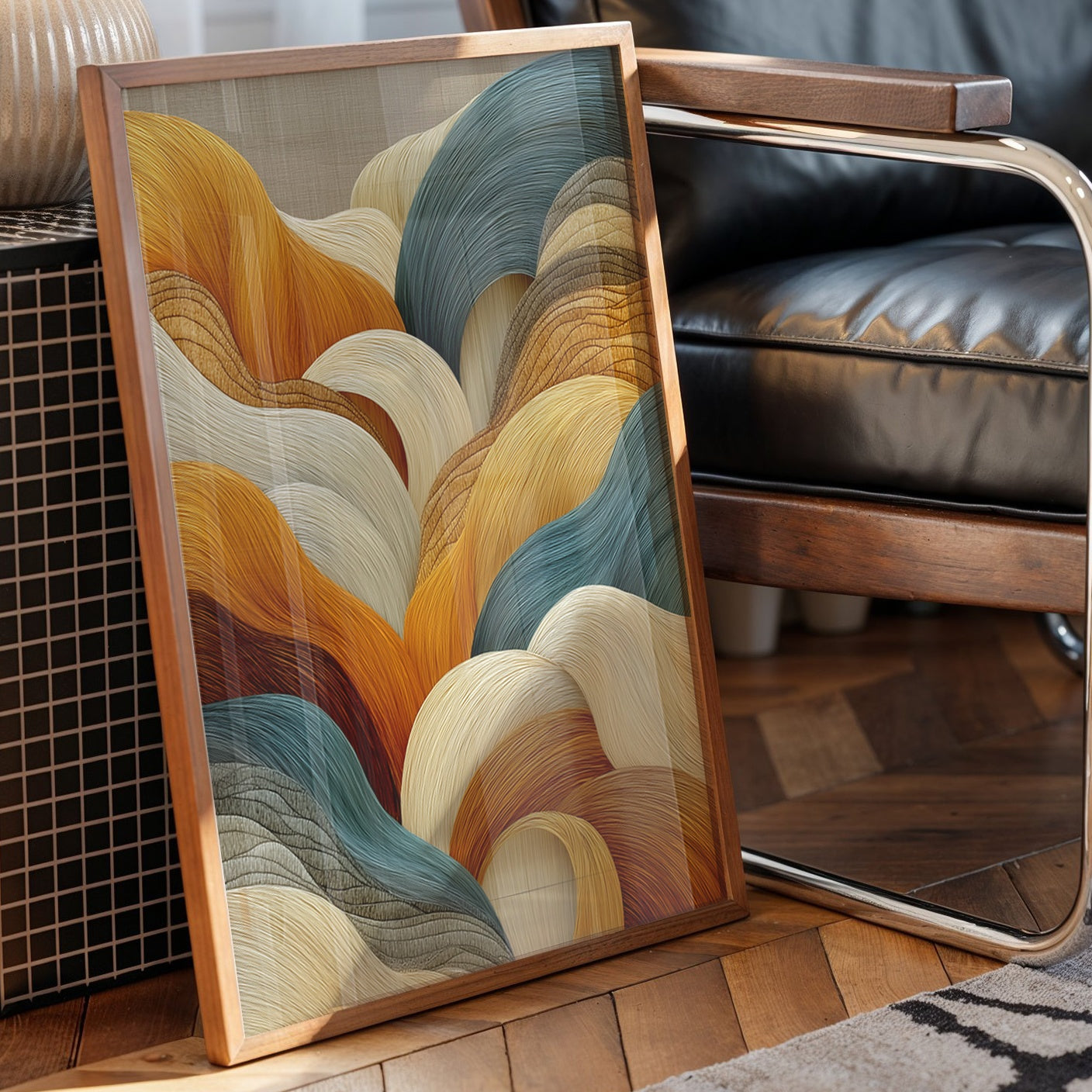 Waves Of Honey Meet Ocean Blue