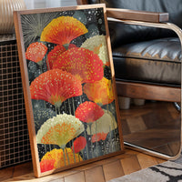 Coral Blooms Dance Against Midnight