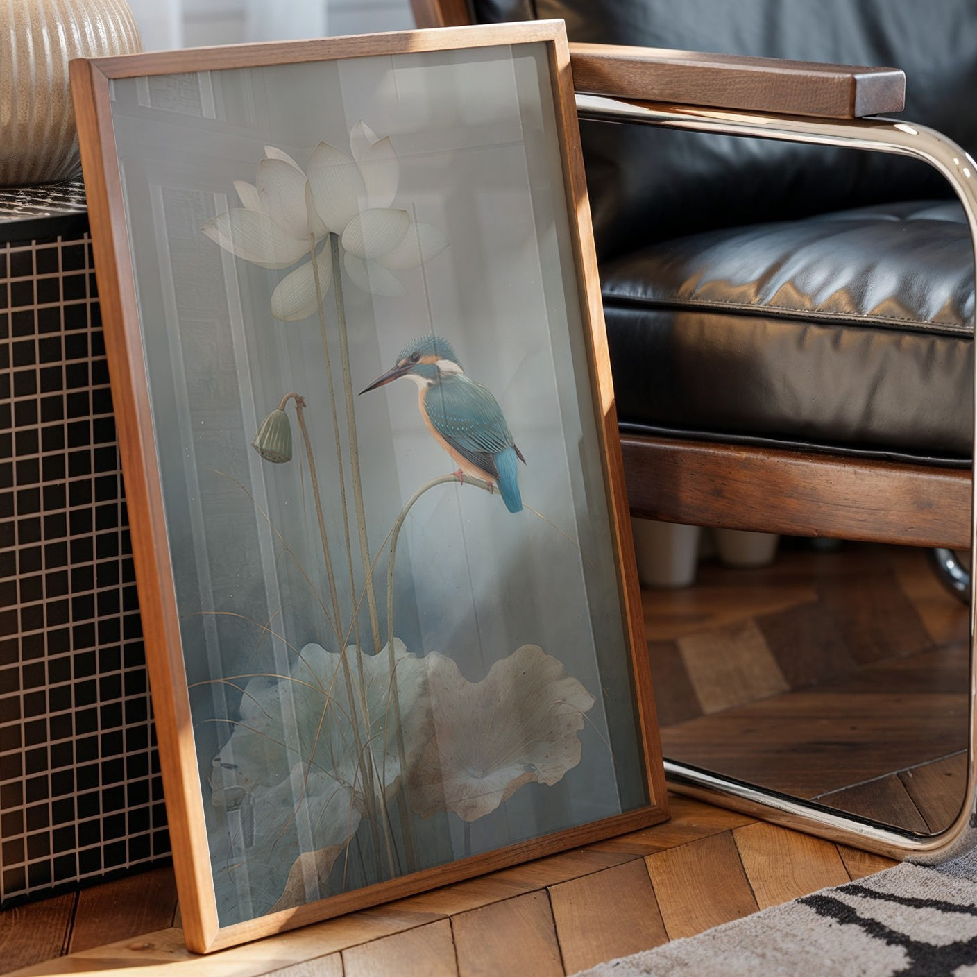 Blue Hunter Finds Morning Mist