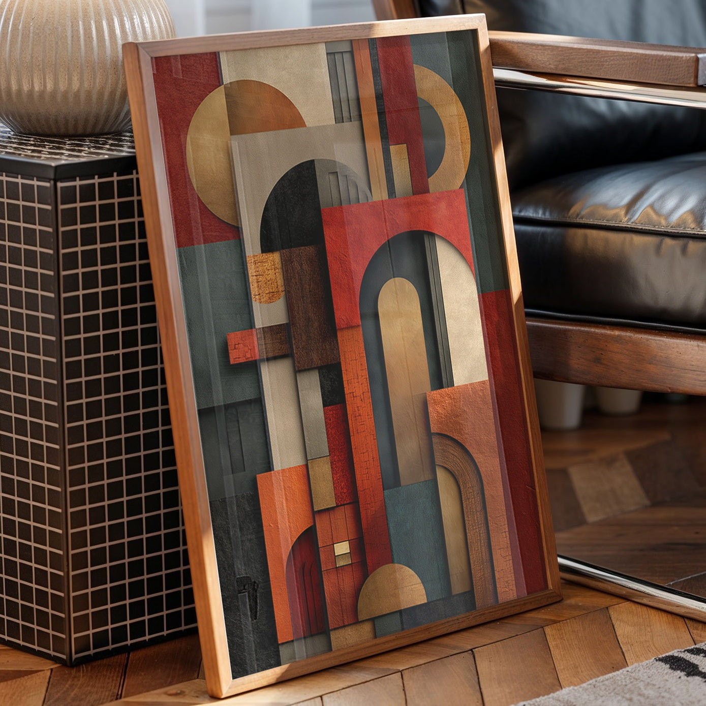 Geometric Rhythms In Autumn Tones