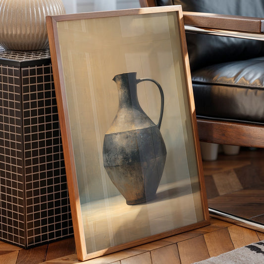 Ancient Vessel Rests In Golden Light