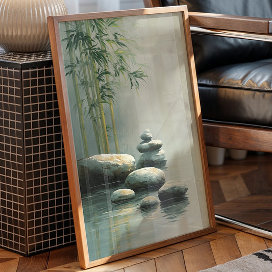 Bamboo Bends Near Silent Waters