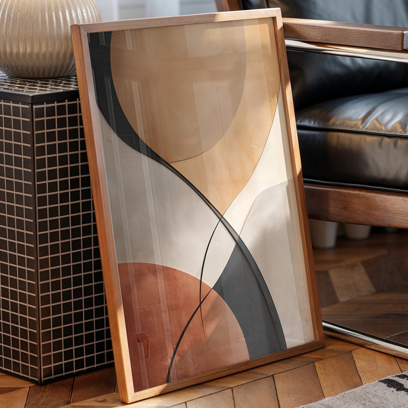 Curves Dance In Terracotta Light