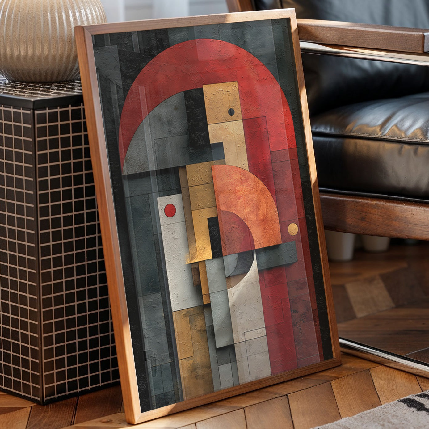 Geometric Rhythms In Rust And Steel