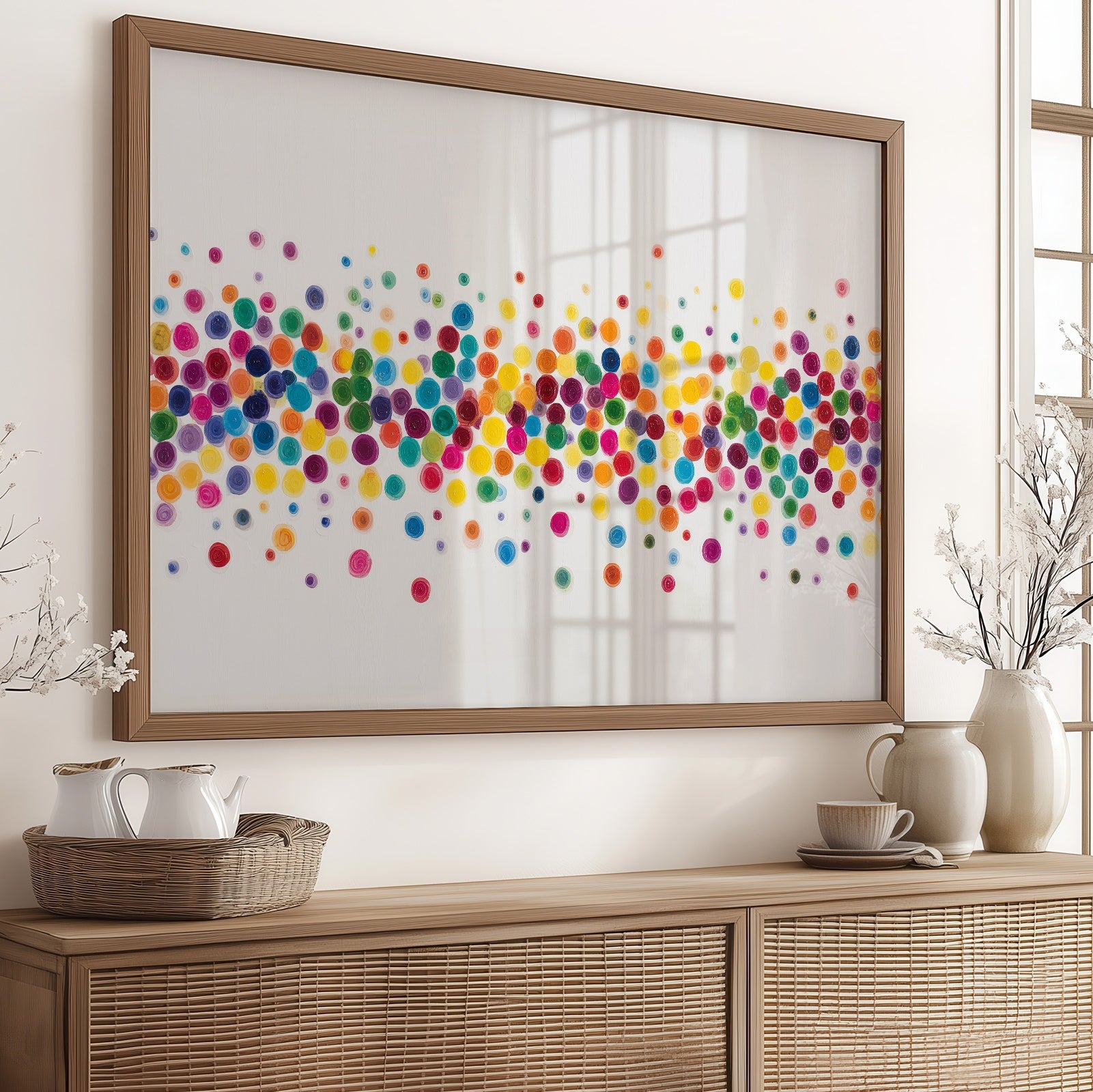 Confetti Dances In Morning Light