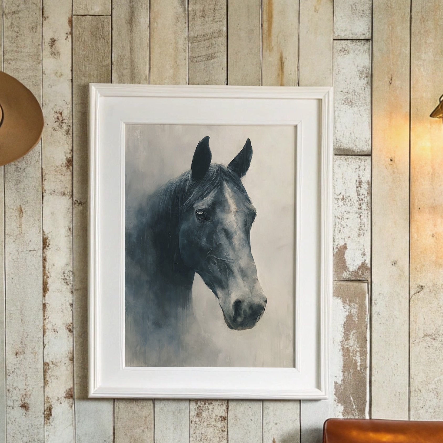 Noble Gaze In Weathered Wood
