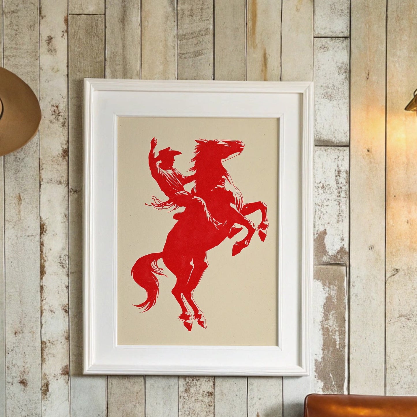 Wild Spirit In Crimson Silhouette