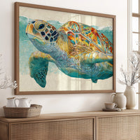 Ancient Voyager In Turquoise Depths