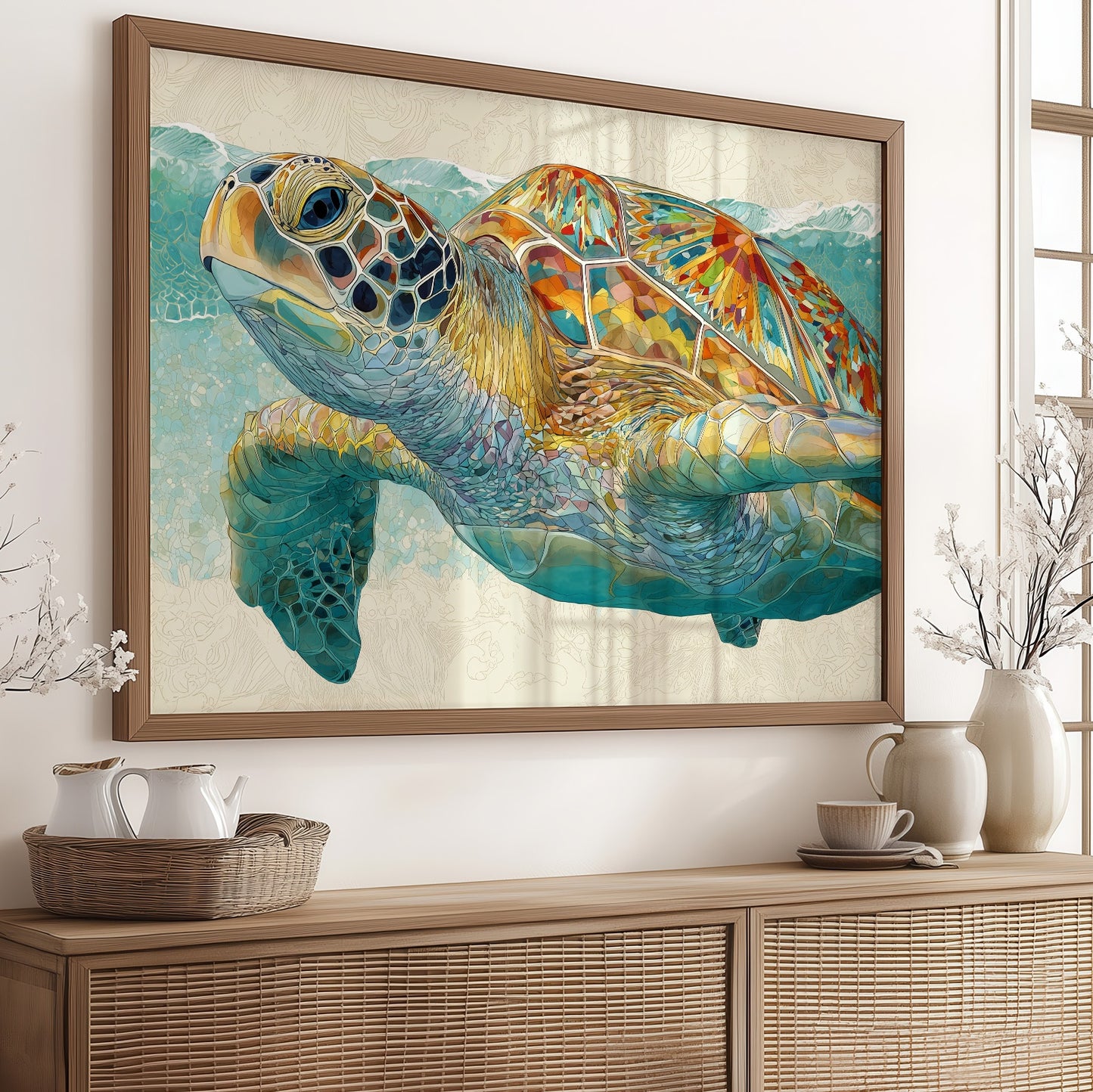 Ancient Voyager In Turquoise Depths