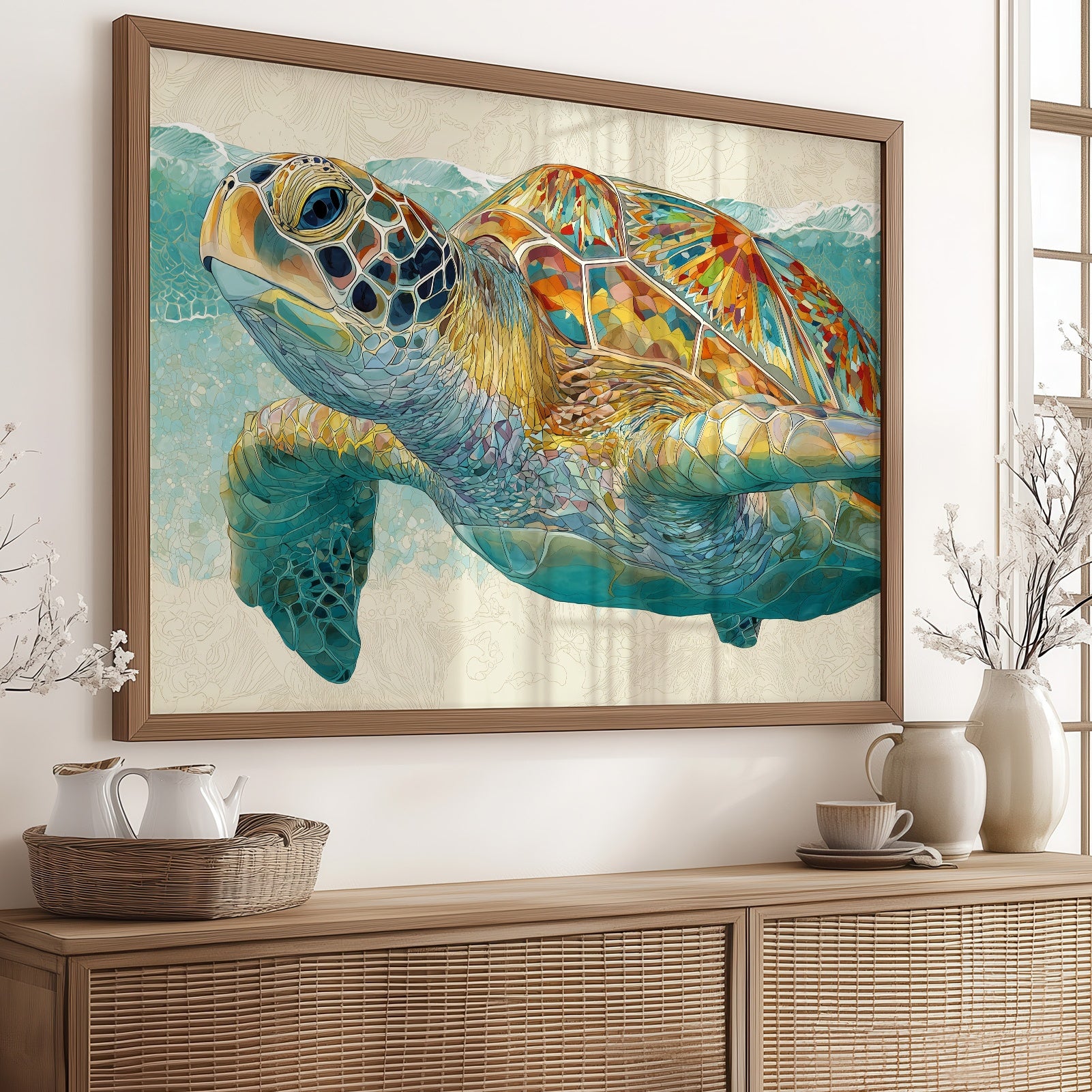 Ancient Voyager In Turquoise Depths