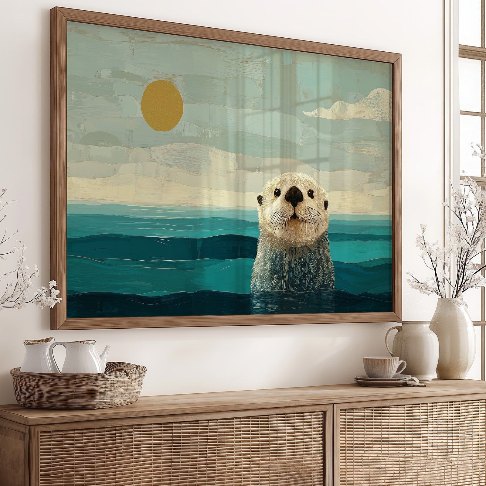 Sea Otter's Morning Curiosity