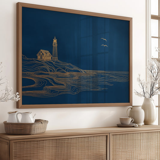 Coastal Beacon Awaits The Dawn