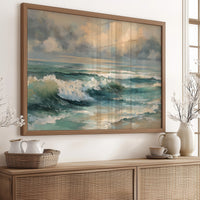 Turquoise Surf Meets Golden Sky