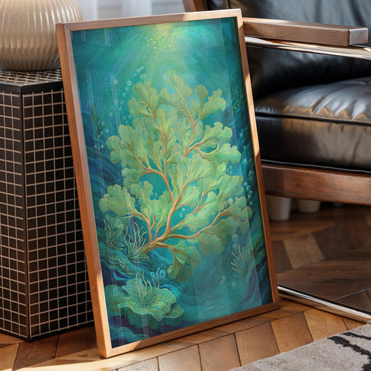 Seafoam Dances In Sunlit Depths