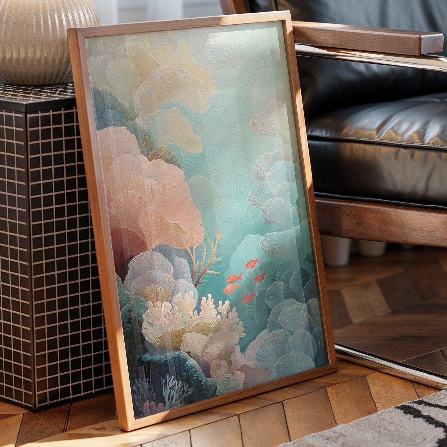 Coral Gardens Dance In Aqua