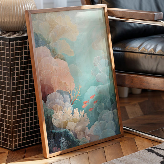 Coral Gardens Dance In Aqua