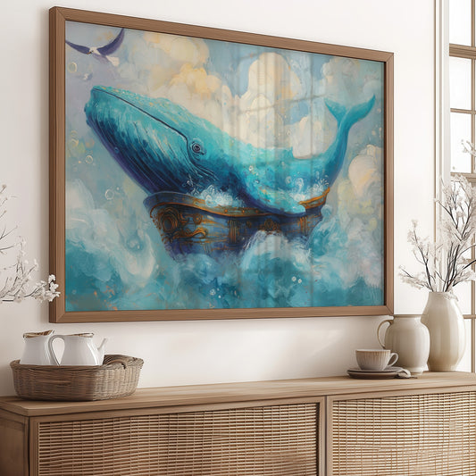 Ocean Giant Drifts Through Clouds