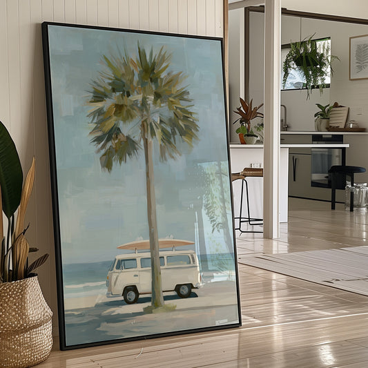 Coastal Wanderer Awaits Tide Change