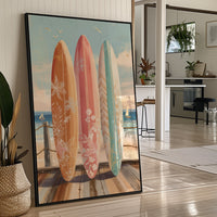 Coastal Boards Await Summer Waves