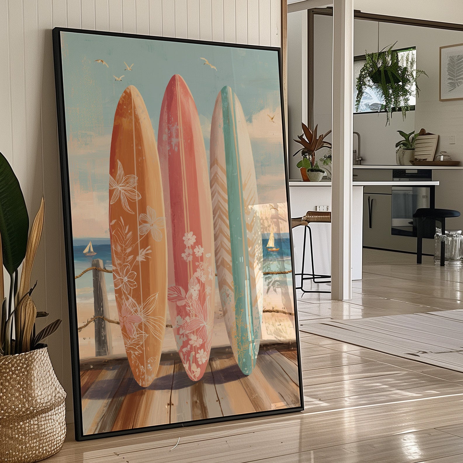 Coastal Boards Await Summer Waves