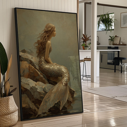 Golden Scales Against Coastal Stone