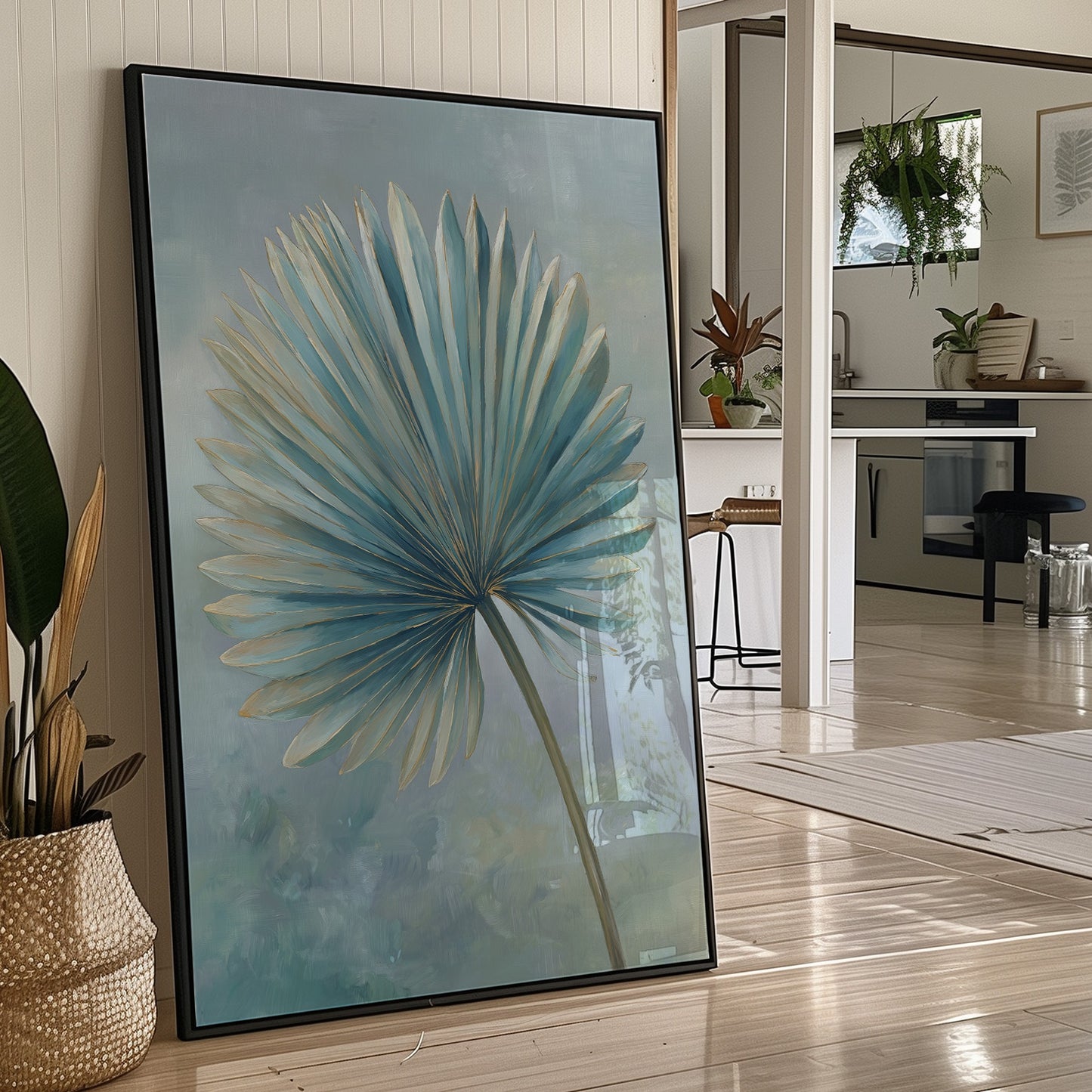 Azure Palm Whispers Serenity