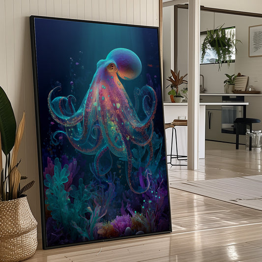 Luminous Tentacles Embrace Abyssal Gardens