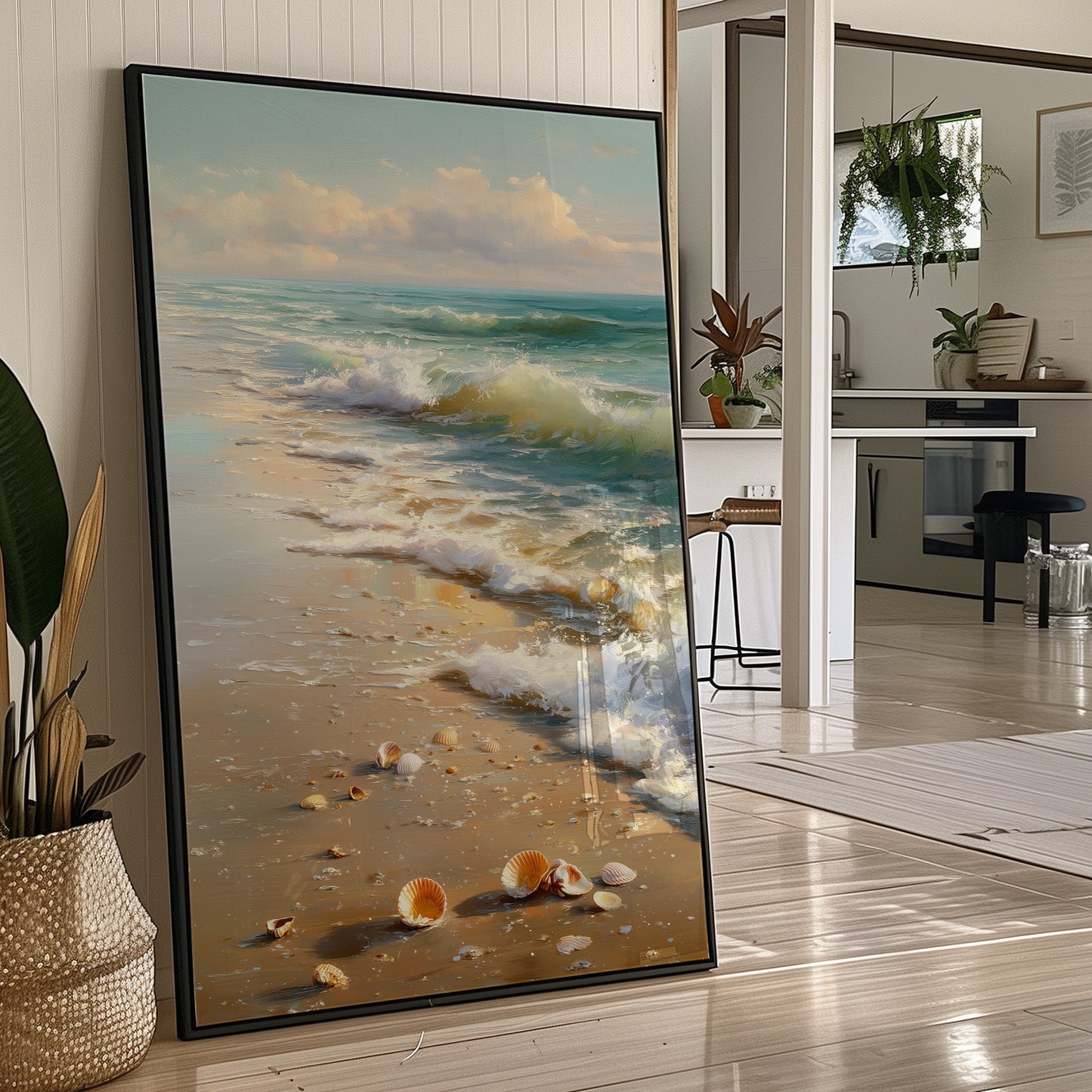 Shoreline Whispers Beneath Azure Skies