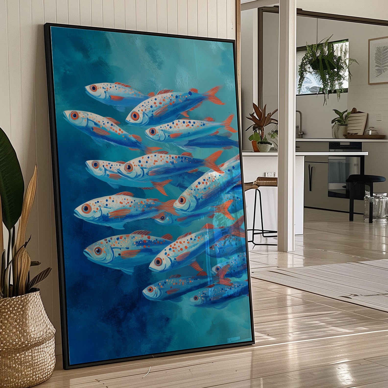 Azure Current Carries Speckled Voyagers