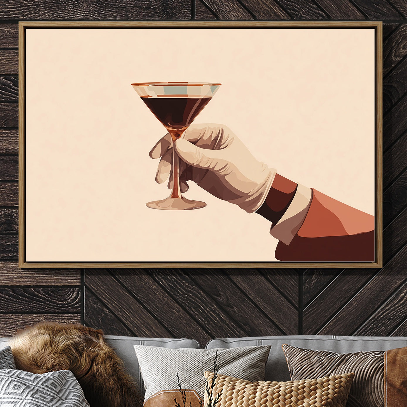 Elegant Libation Held in Waiting