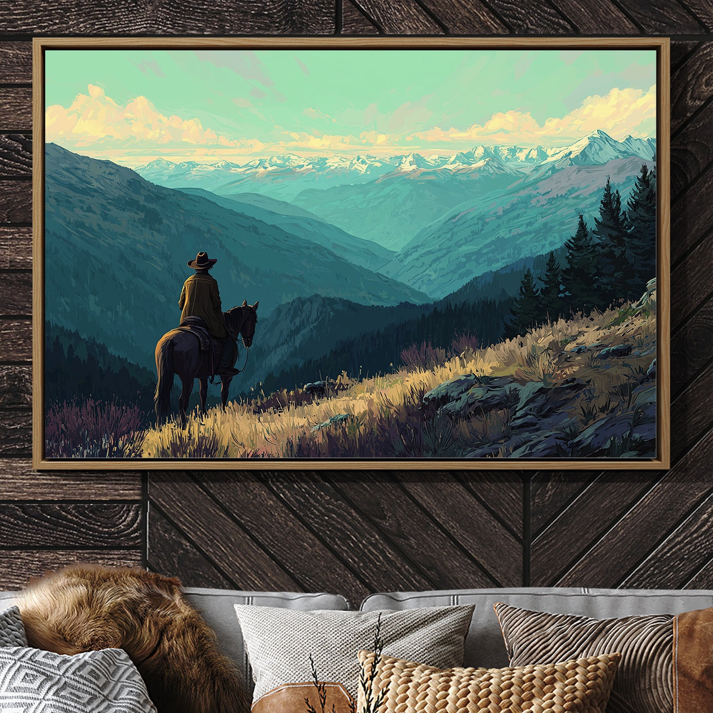 Wilderness Wanderer Contemplates Eternal Peaks