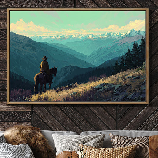Wilderness Wanderer Contemplates Eternal Peaks