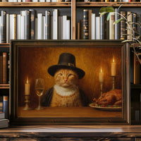 Distinguished Feline's Thanksgiving Feast