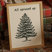 Simple Evergreen In December Light