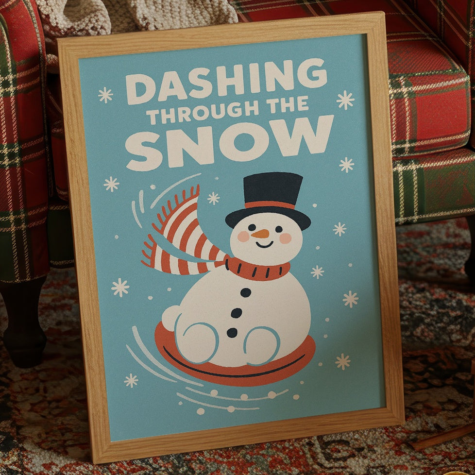 Vintage Joy On Winter Sled