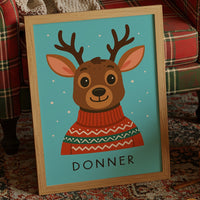 Holiday Reindeer In Festive Sweater