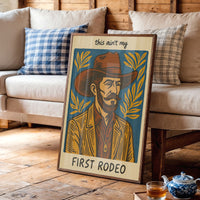 Cowboy Blues On Rustic Boards